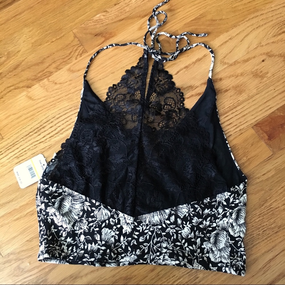 [XS] NWT Free People Flower and Lace bralette - Picture 5 of 6